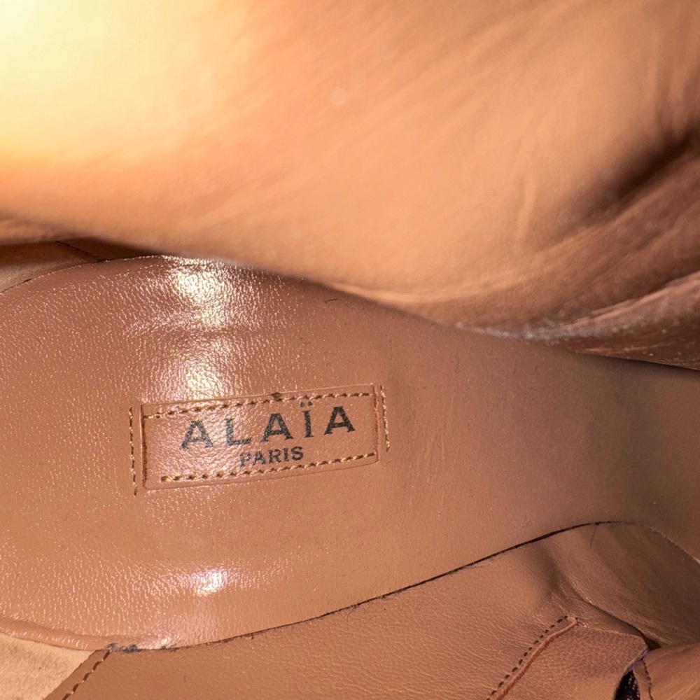 🔥 RARE COLLECTOR’S FIND — Alaïa “Azzedine” Deep Wine Velvet Studded Booties (39) - Picture 2 of 15